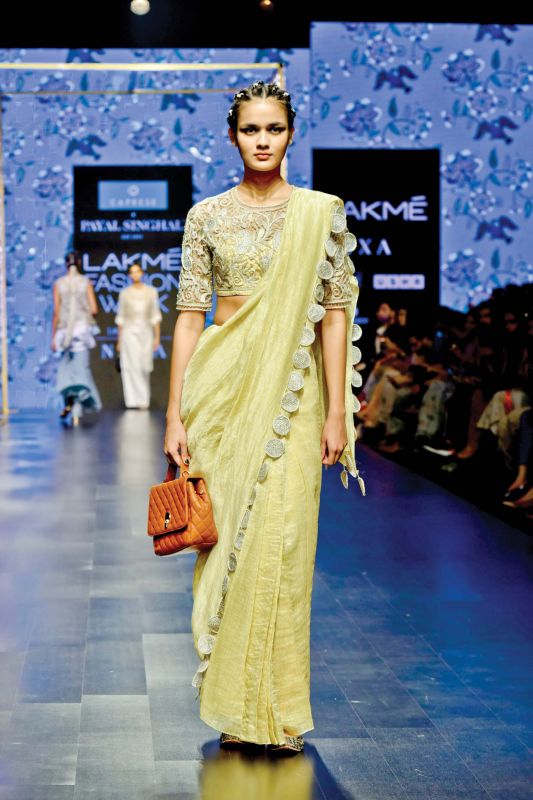  Model in a Payal Singhal  outfit