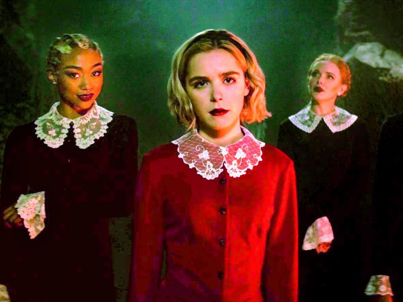 A still from Chlling Adventures of Sabrina The Witch.