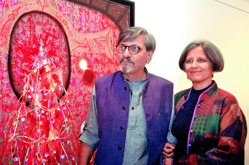 Amol Palekar and Sandhya Gokhale