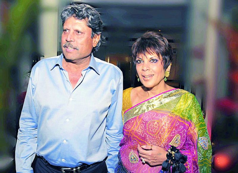 Kapil Dev with wife Romi Dev