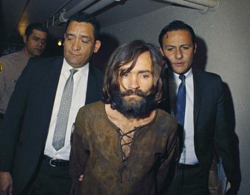 Charles Manson is escorted to his arraignment on conspiracy-murder charges in connection with the Sharon Tate murder case. (Photo: AP File)