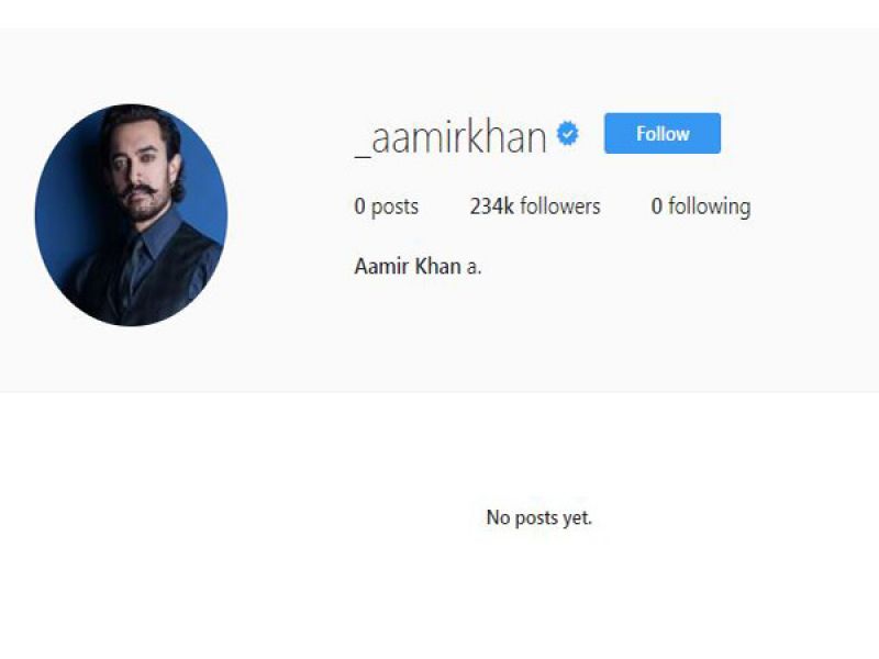 Aamir makes Instagram debut on 53rd b'day; 2 lakh followers already before 1st post