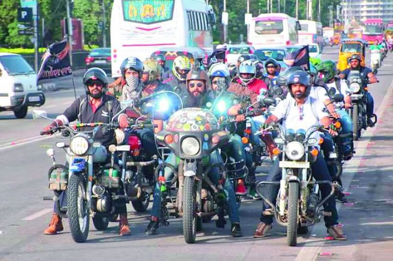 The Wanderers during the rally held in the city