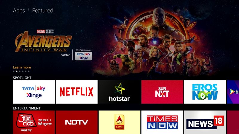 Tata sky binge hot sale app for firestick