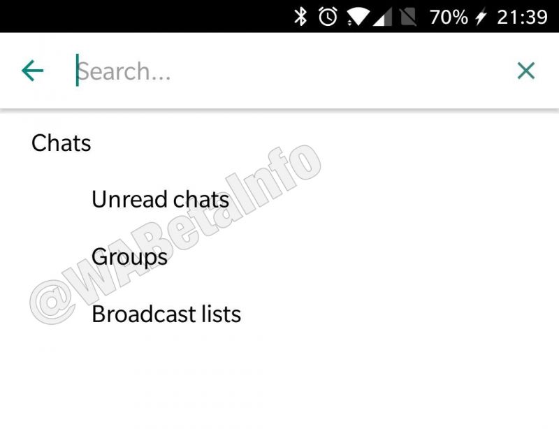 WhatsApp Chat filter