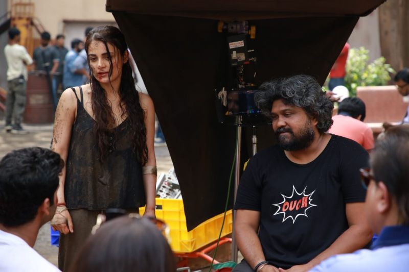 Radhika madan with director Vasan Bala.