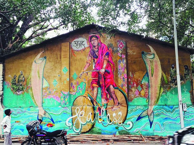 Awareness through art, is also possible and organisations like The Fearless Collective have taken to street art to illustrate the fearlessness that women must posses and not bow down to societal norms
