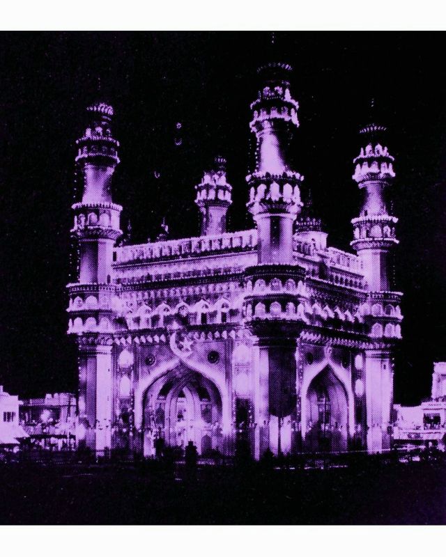 A picture from 1937, provided by the Deccan Heritage Trust, shows Charminar illuminated with electric lights to mark the 25 years of the Sixth Nizam Mir Osman Ali Khan's rule.