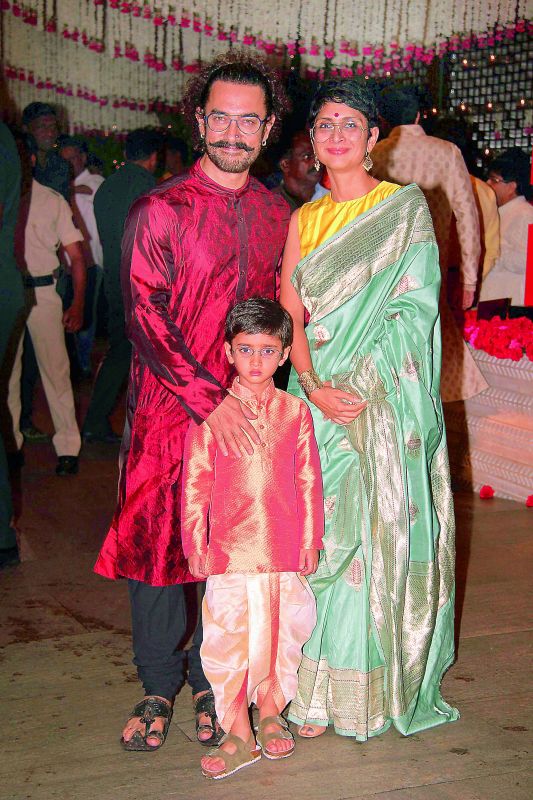 Aamir Khan and Kiran Rao with their son Azad