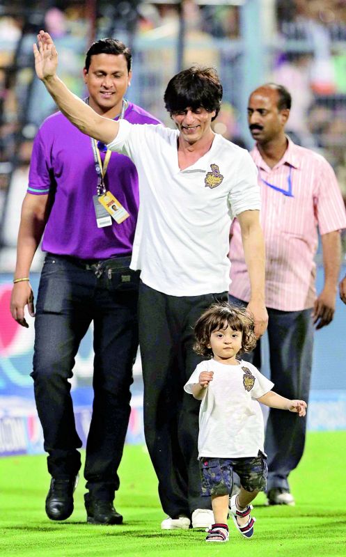 Shah Rukh Khan with baby AbRam