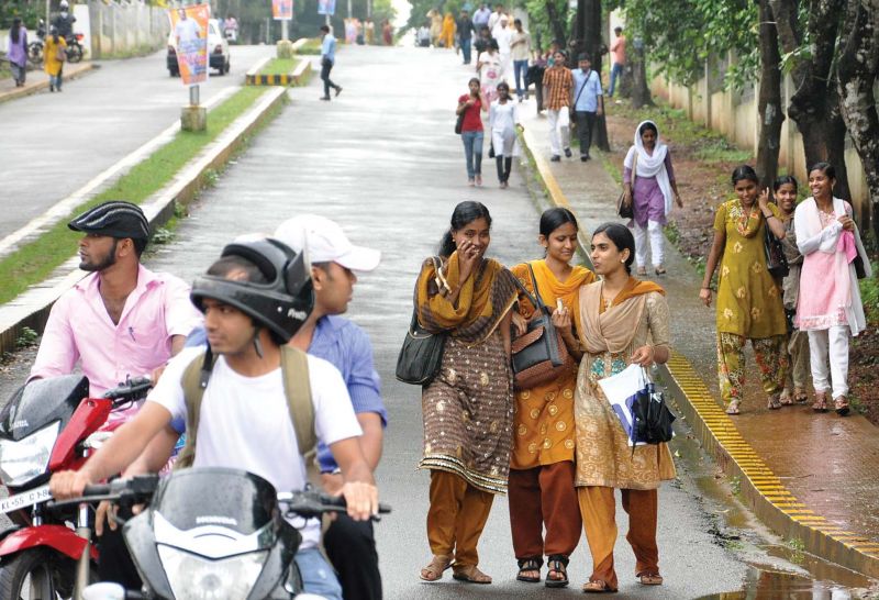 Students on the campus. (file pic)