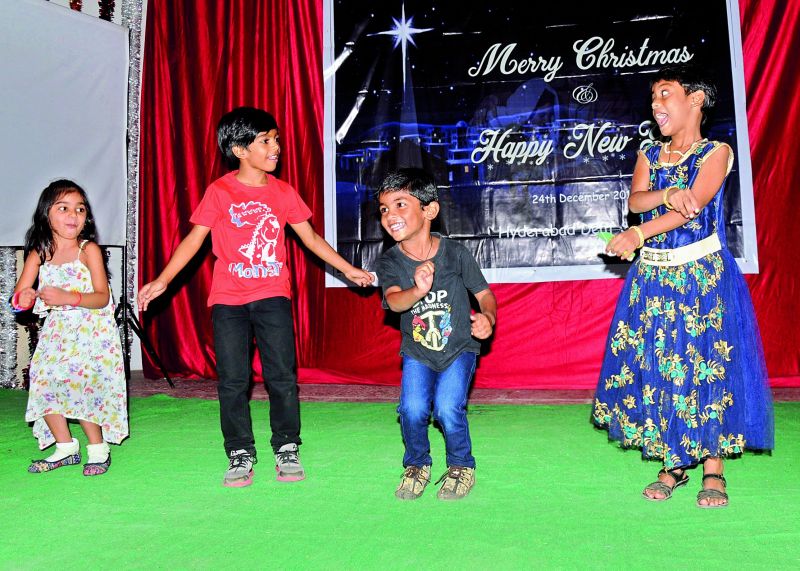Children too performed carols using sign language