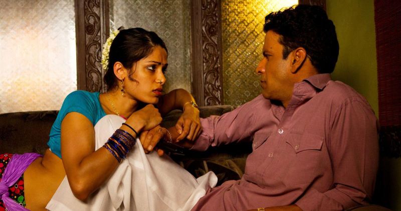 Freida Pinto and Manoj Bajpayee in 'Love Sonia'. 