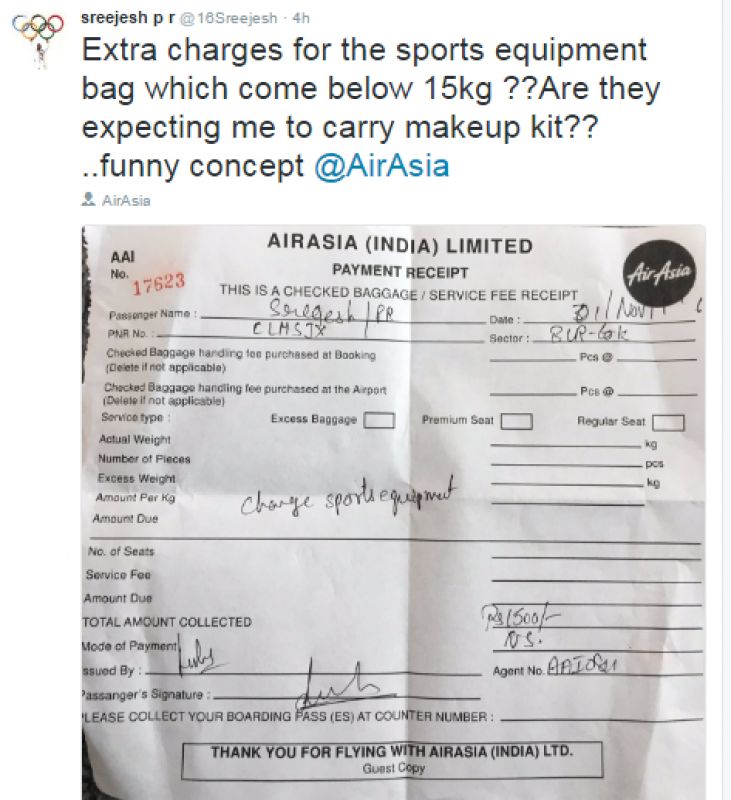 extra baggage charges air asia