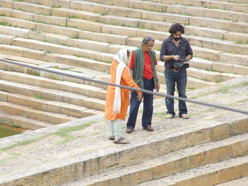 Doshi and Premjit during the making of the film