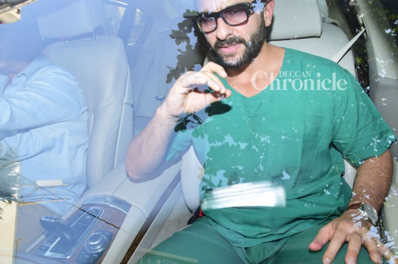 Pictures: Saif, Karisma, Kapoors visit Kareena after new arrival in family