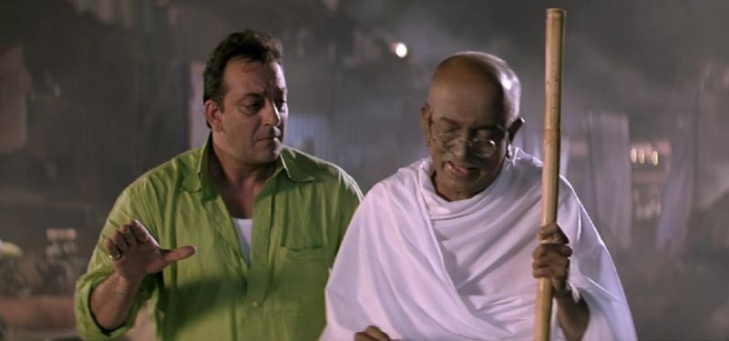 Dilip Prabhvalkar as Gandhi in Lage Raho Munna Bhaiu