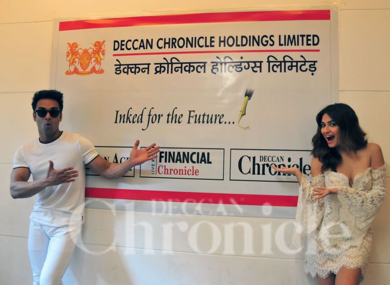 Pulkit Samrat and Kriti Kharbanda visit Deccan Chronicle office.