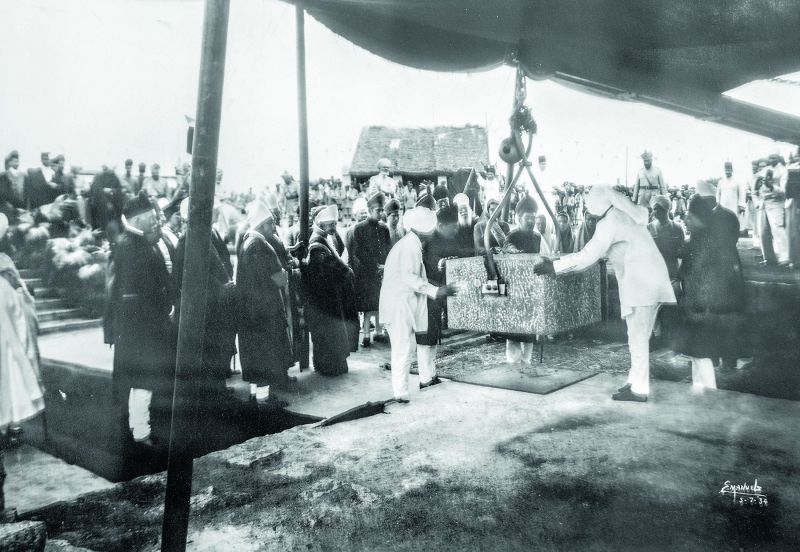 Osmania University's foundation stone