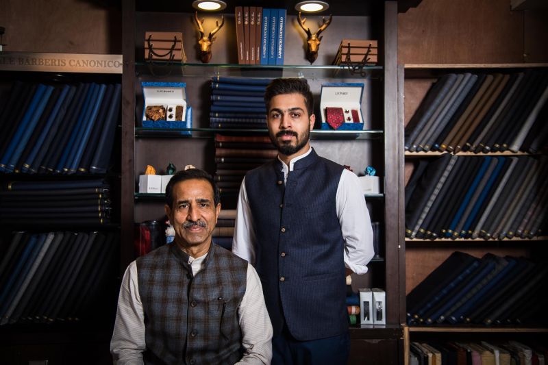 Shyam Gupta and designer Ravi Gupta