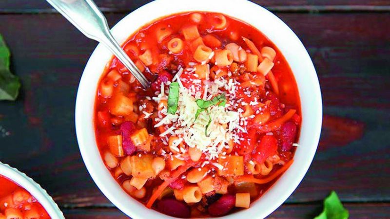 Bean and pasta soup