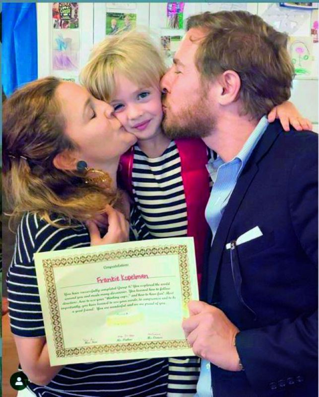 Will also shared a picture with Frankie getting a kiss on each side by her parents. He captioned it as, â€œGraduated. (sic)â€