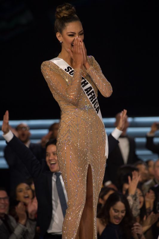 Miss Universe 2017 Demi-Leigh Nel-Peters, th e moment her name is announced as Miss Universe
