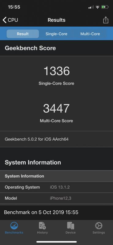 iPhone 11 Pro benchmarks