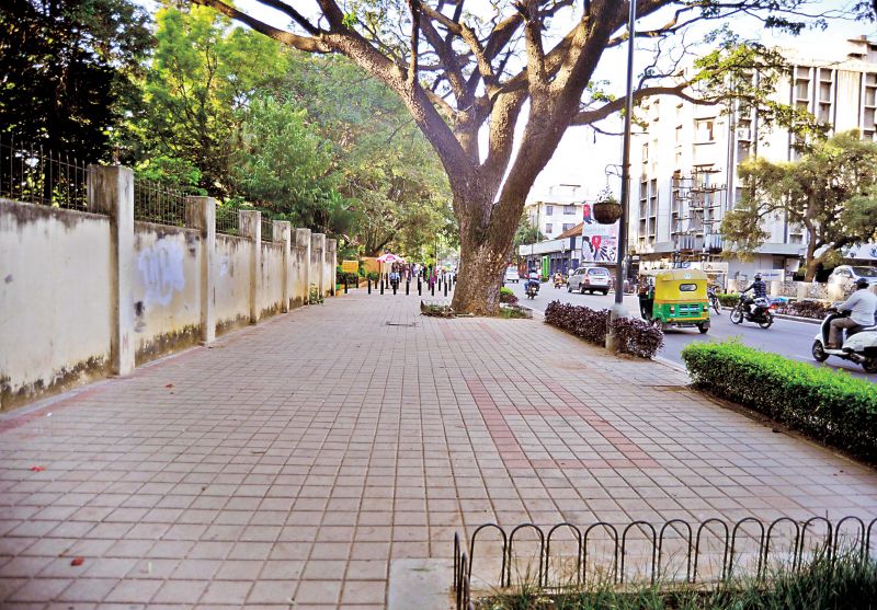 Broad footpaths at St Mark's Road seems a hit among the pedestrians. 