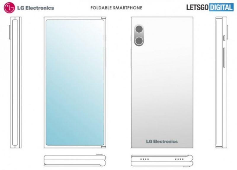 LG foldable phone patent