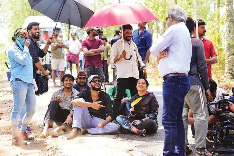 Rajisha shared  this candid photograph from the sets of Finals that on her social media page on the day the movie was released
