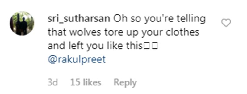 Comments on Rakul Preet Singh's picture. (Photo: Instagram)