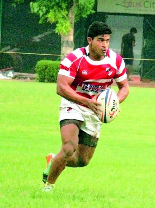 having a ball: Prince Khatri, a rugby player who has represented India (Photo: Sonalia Pal)