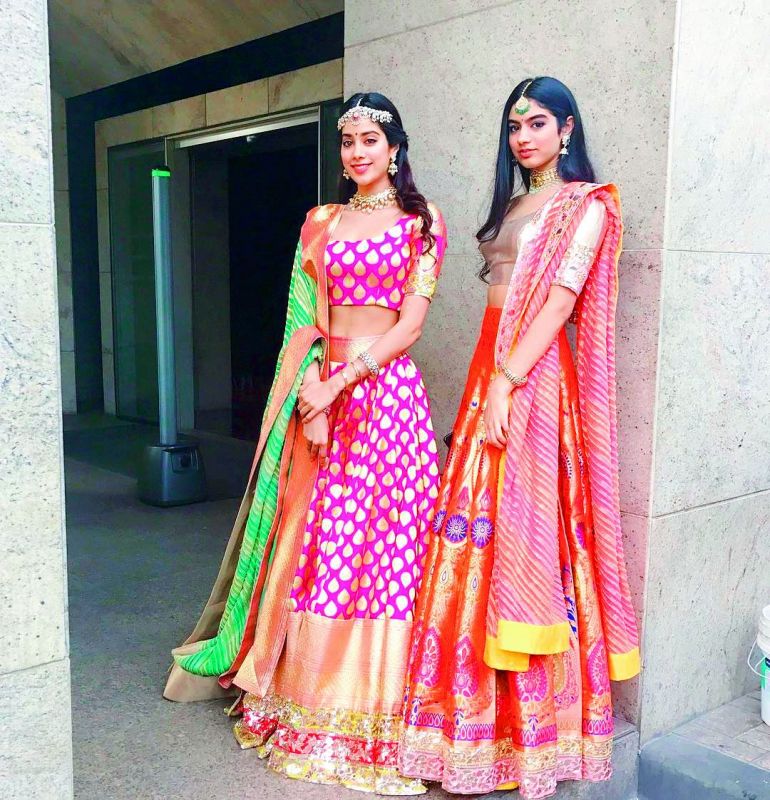 Jahnvi  and Khushi Kapoor are two of Manish Malhotra's most well-known muses. The duo is spotted MM creations at almost every event, crediting the designer on their social media.