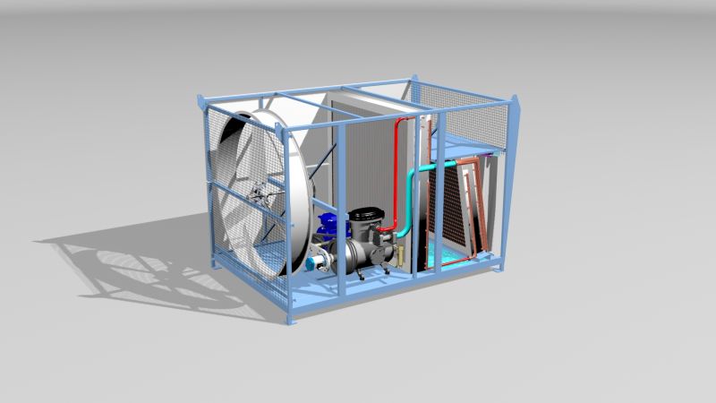 This  highly efficient  conversion process is applied via a patented  direct-drive  turbine which uses compressors that generate heat. (Image: Kindle Ventures)