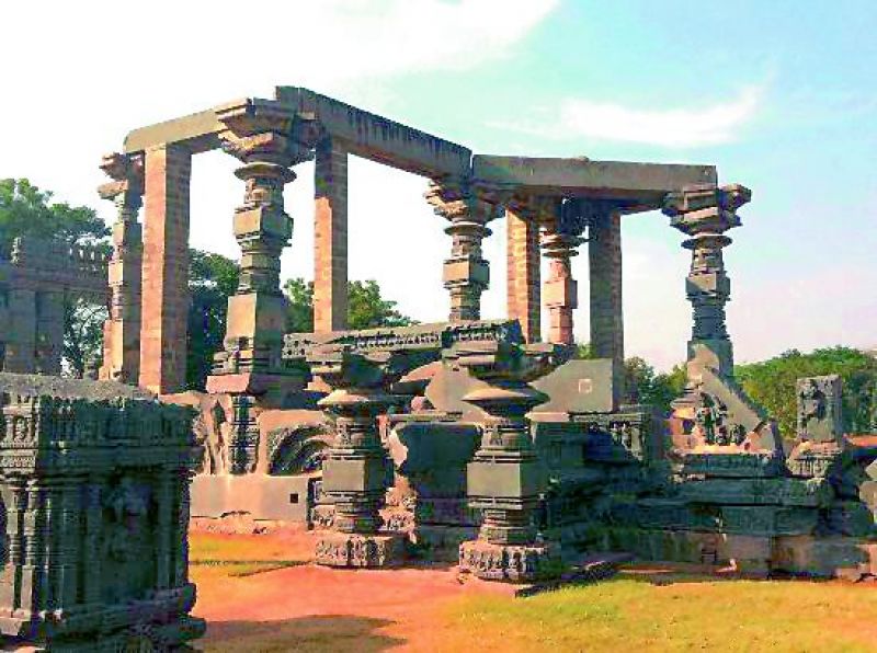 Warangal Fort, which is said to have existed since at least the 12th century. 