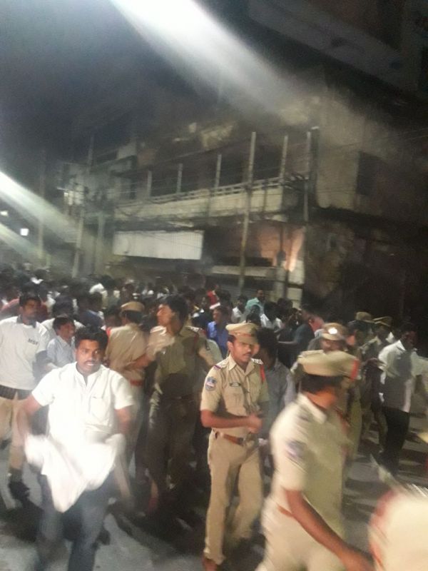 The police took a couple of hours to mobile forces and prevent the activists and almost about 2,000 activists were reportedly detained by the police. (Photo: Deccan Chronicle)