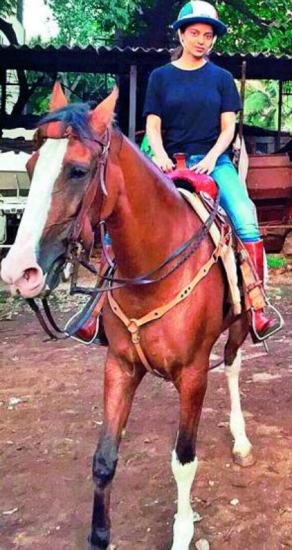 Kangana is reportedly practising horse riding withHollywood action choreographer Nick Powell