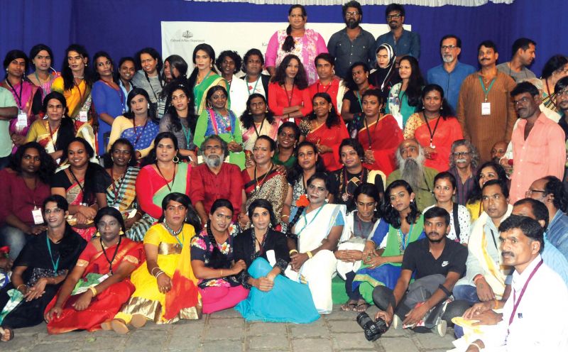 Transgender participants with other members attending Samanwaya