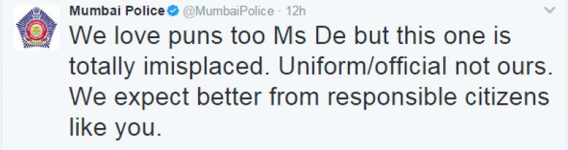 Shobhaa De shared 'funny' post on polls, gets a stern message from Mumbai Police