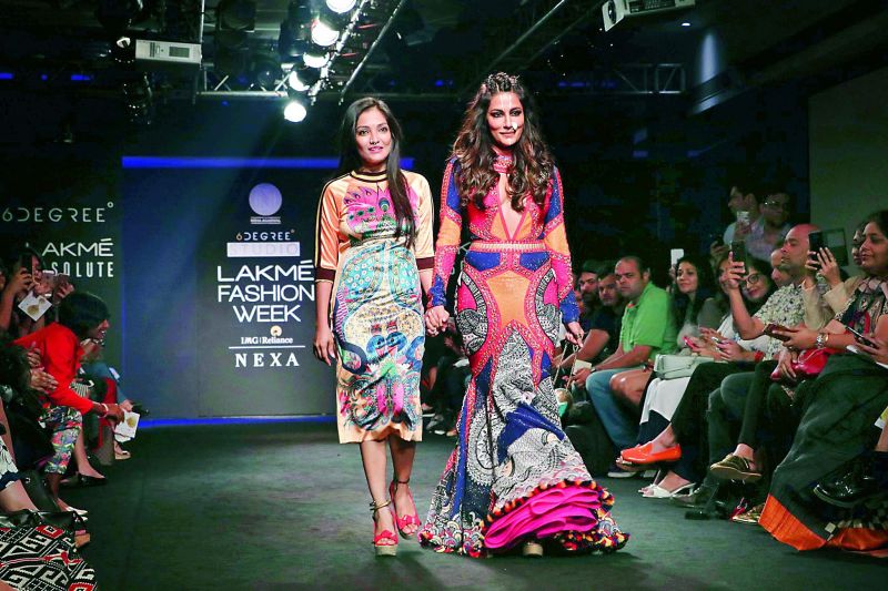 Neha Agarwal with her showstopper Chitrangada Singh