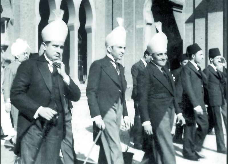 Students from the upper echelons of the society wear western outfits but cover their heads with caps while attending classes at the university.