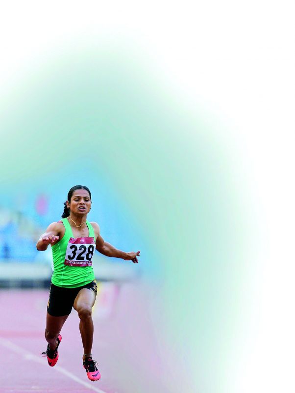 Dutee Chand sprints her way to the finish line 