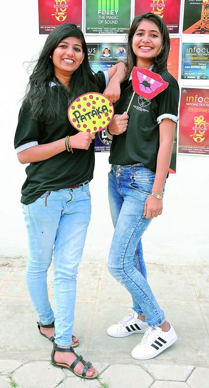 Rithika and Sabya during the event