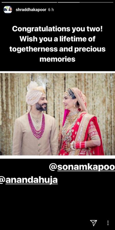 Celebs congratulate Sonam Kapoor on her wedding.