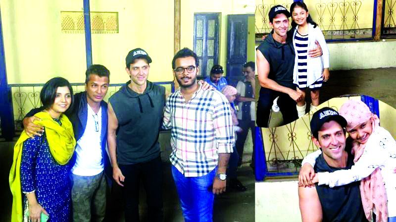 Hrithik and Vikram with the cast of the movie
