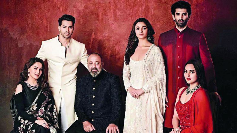 The cast from the movie Kalank, where the protagonist (Varun Dhawan) fights the bad guys.