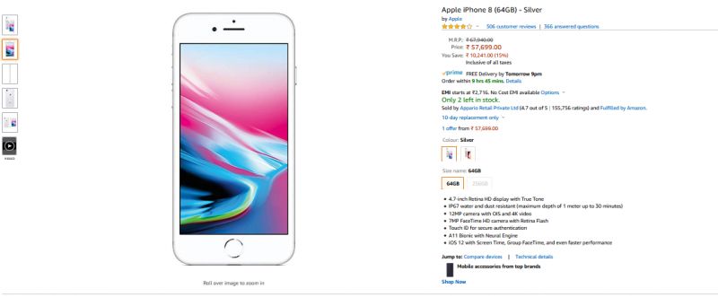Apple iPhone 8 discount
