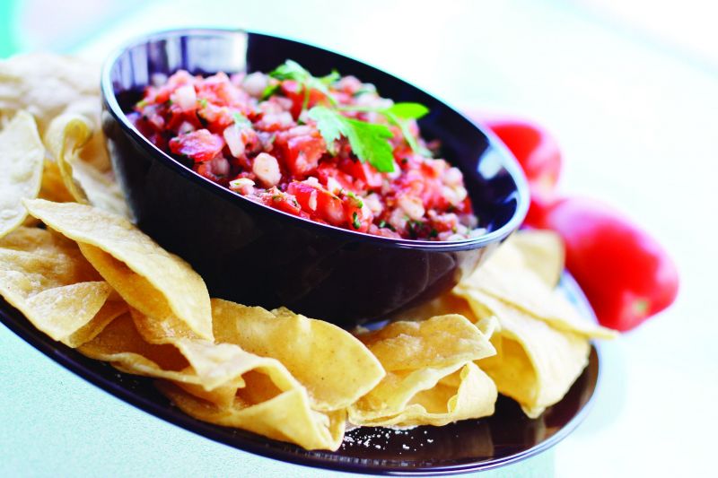 Red Capsicum Salsa with Melba toast