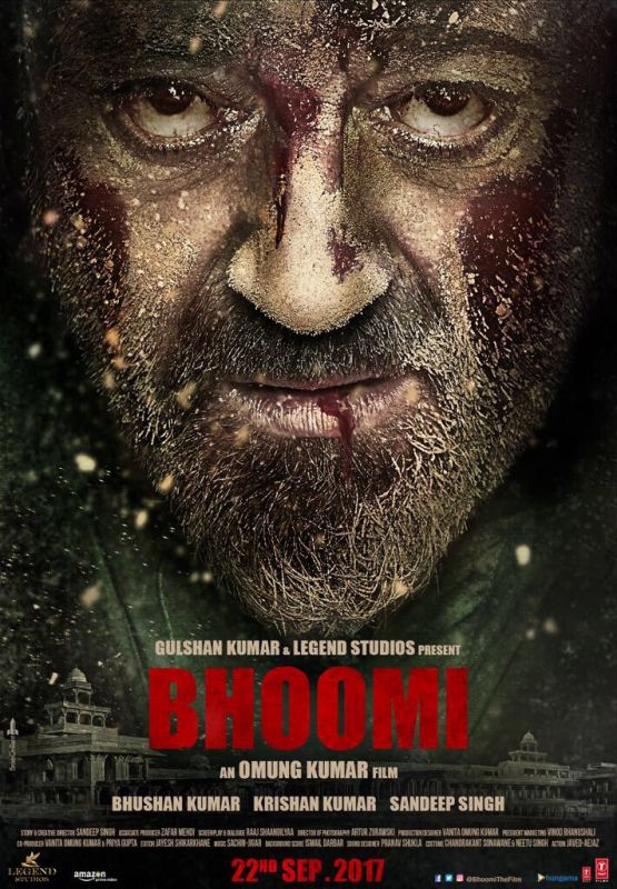 Bloodied Sanjay Dutt looks menacing in poster of his comeback film Bhoomi